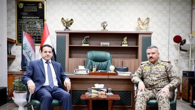 الأعرجي-يهنئ-الشمري-بمنصبه-الجديد-ويبحث-معه-تعزيز-التنسيق-الأمني