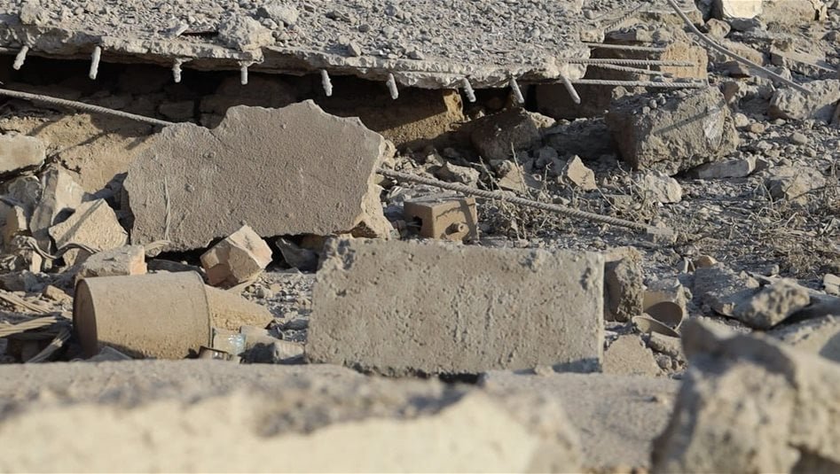 شاهد-بالصور.-اثار-القصف-على-مقر-عمليات-الحشد-الشعبي-في-البصرة