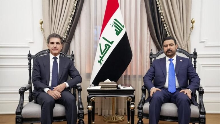 الزيدي-يؤكد-لبارزاني-حرص-الحكومة-على-معالجة-جميع-الملفات-العالقة