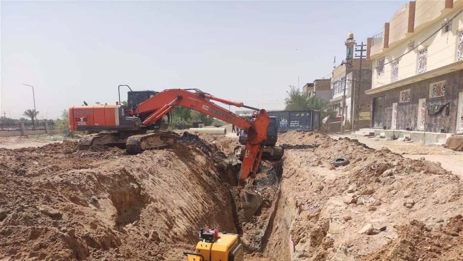 شبكات-تتجاوز-485-كم.-تقدم-العمل-بمشروع-مجاري-حي-النداء-في-النجف