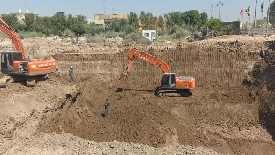 في-الديوانية.-تواصل-أعمال-تنفيذ-مشروع-مجاري-غماس