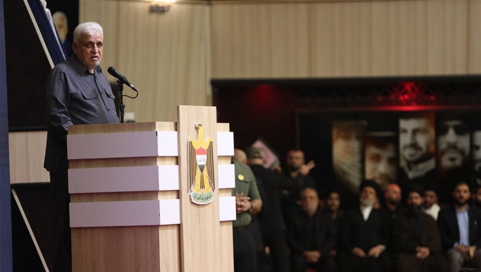 الحشد-يقيم-أربعينية-لتأبين-السيد-الخامنئي.-الفياض:-التشييع-في-العراق-كان-حدثاً-مدوياً