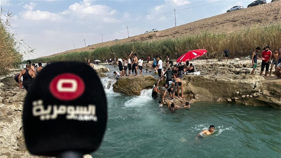 "الصور-وفيديو".-ناظم-"التقسيم"-يتحول-إلى-منتجع-صيفي-لشباب-الفلوجة