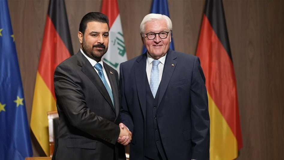 الزيدي-للرئيس-الألماني:-مصممون-على-تعزيز-الشراكة-الاقتصادية-وتحويل-العراق-إلى-ممر-إقليمي-فاعل