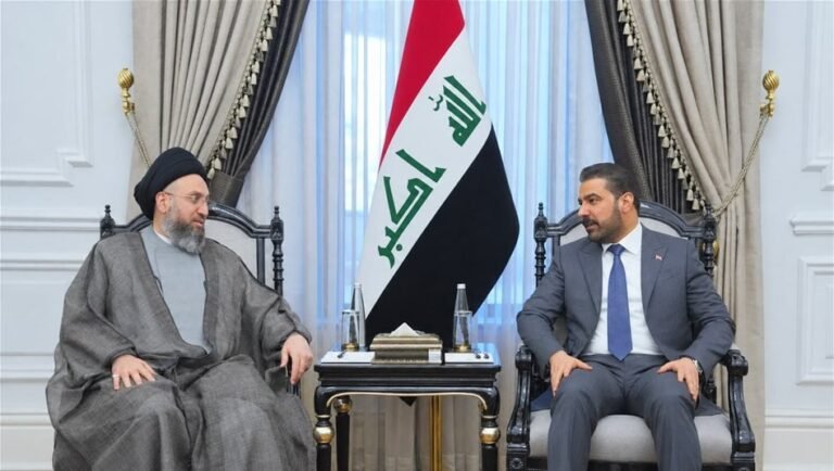 الزيدي-يستقبل-السيد-الحكيم.-تأكيد-على-توحيد-الرؤى-لإكمال-التشكيلة-الحكومية