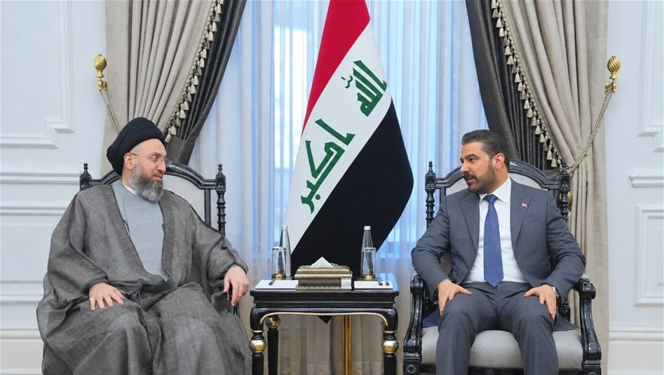 الزيدي-يستقبل-السيد-الحكيم.-تأكيد-على-توحيد-الرؤى-لإكمال-التشكيلة-الحكومية