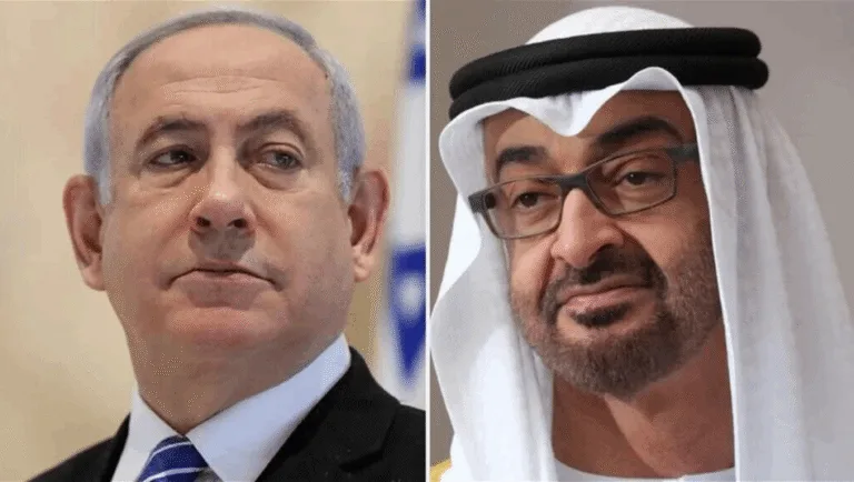 اتصال-يجمع-نتنياهو-وبن-زايد-عقب-حادثة-طائرة-"فلاي-دبي"